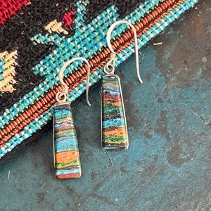 Vintage Native American Sterling Silver Earrings
